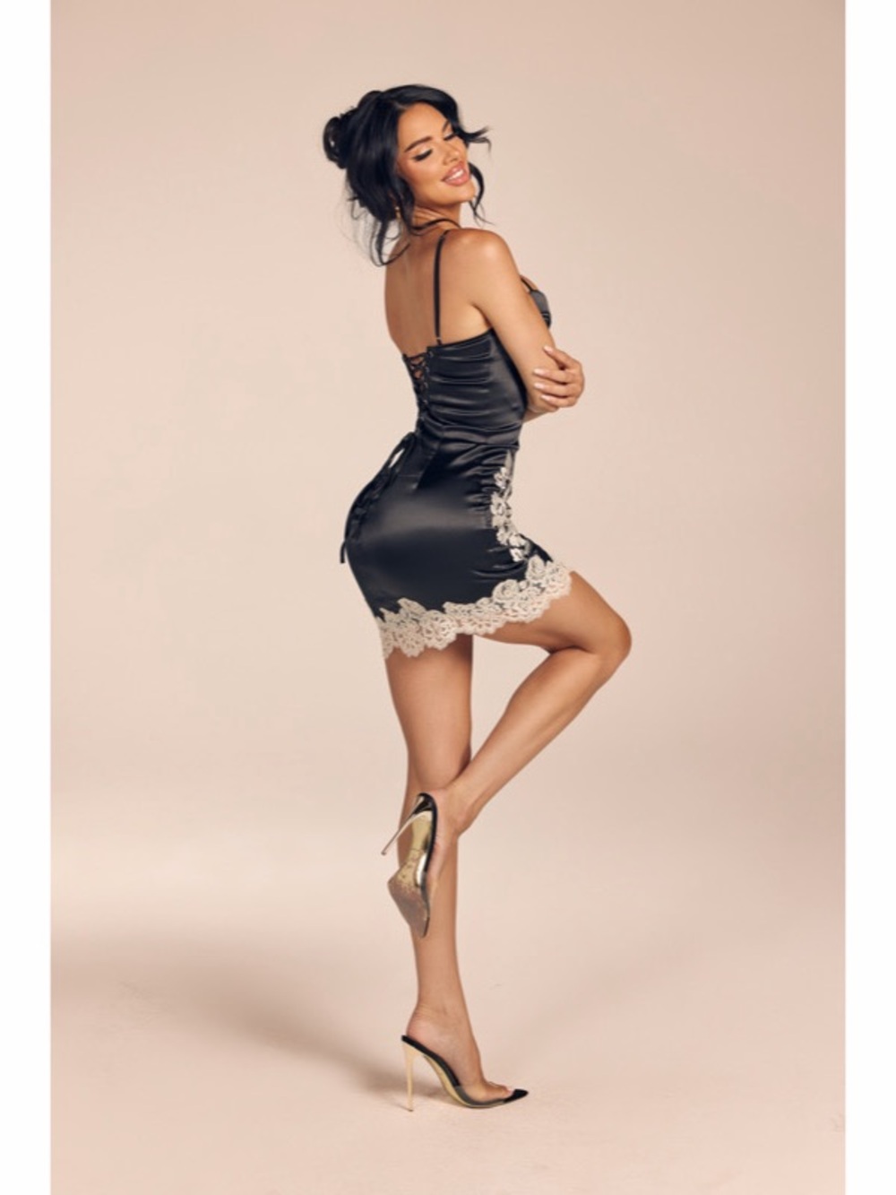 Embroidered Mini Dress - Picture 4 of 5